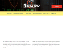 Tablet Screenshot of mileendmission.org